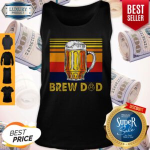 Good Beer Brew Dad Vintage Best Black Tank Top
