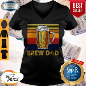Good Beer Brew Dad Vintage Best Black V-neck