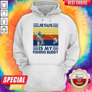 Good Jesus Is My Fishing Buddy Vintage Hoodie