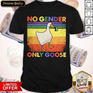 Good LGBT Duck No Gender Only Goose Vintage Shirt