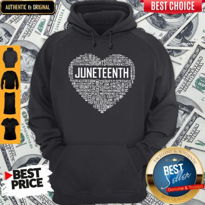 Good Love Rights Juneteenth Heart Hoodie