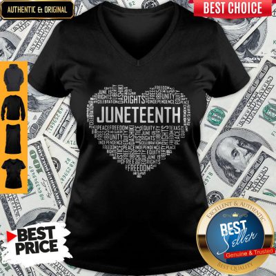 Good Love Rights Juneteenth Heart V-neck
