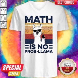 Good Math Is No Prob-Llama Vintage V-neck