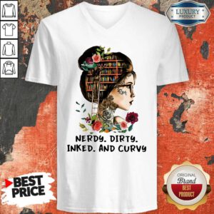 Good Nerdy Dirty Inked And Curvy V-neck