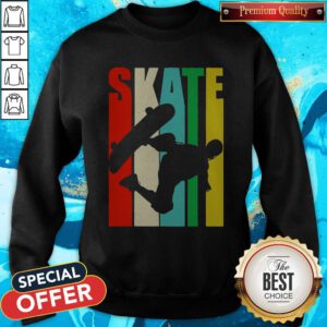 Good Skateboarder Retro Vintage Skateboarding Sweatshirt