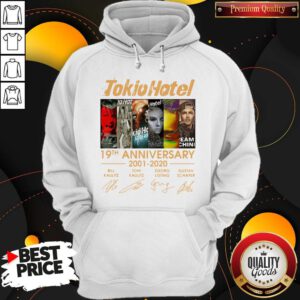 Good Tokio Hotel 19th Anniversary 2001 2020 Signatures Hoodie