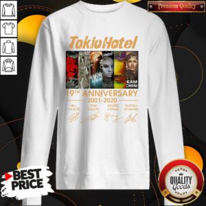 Good Tokio Hotel 19th Anniversary 2001 2020 Signatures Sweatshirt