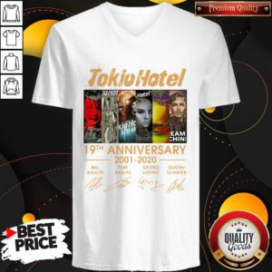 Good Tokio Hotel 19th Anniversary 2001 2020 Signatures V-neck