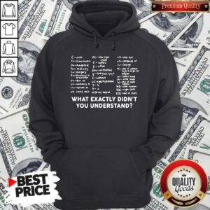 Good What Exactly Didn’t You Understand Hoodie