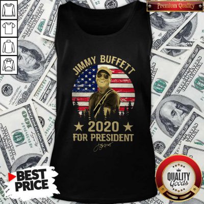 Jimmy Buffett 2020 For President American Flag Vintage Tank Top