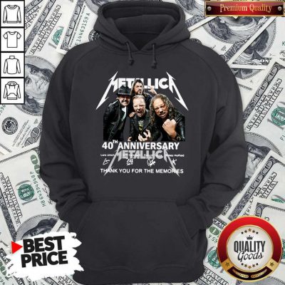 Metallica 40th Anniversary Thank You For The Memories Signatures Hoodie