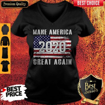 Nice American Flag Make America 2020 Great Again V-neck