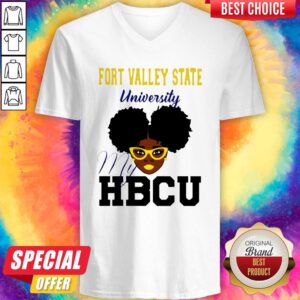 Nice Black Girl Fort Valley State University My HBCU V-neck