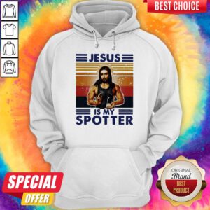 Nice Jesus Is My Spotter Vintage Hoodie