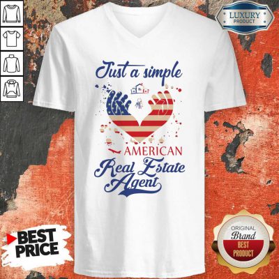 Nice Just A Simple American Real Estate Agent V-neck