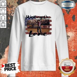Nice Luke Perry Waiting On Lane American Flag Sweatshirt