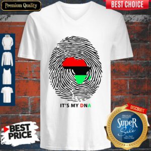 Nice Pan-African Flag It’s My DNA V-neck