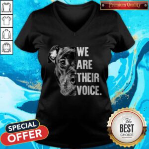 Nice Pit Bull We Are Their Voice V-neck