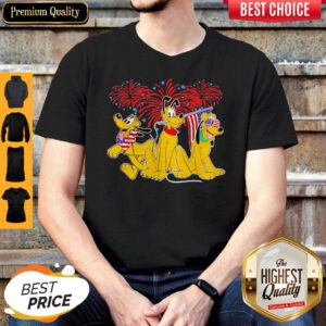 Nice Pluto Disney Happy The 4th Of July America Shirt