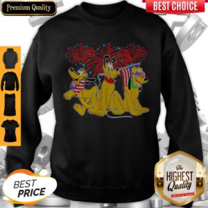Nice Pluto Disney Happy The 4th Of July America Sweatshirt