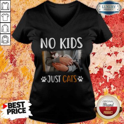 No Kids Just Cats V-neck