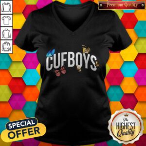 Official Cufboys Butterfly V-neck