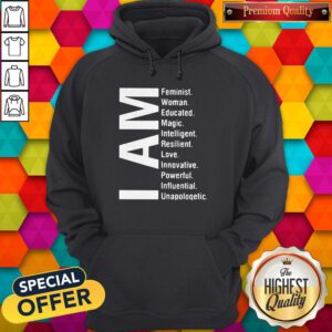 Official I Am Feminist Woman Educated Magic Intelligent Hoodie