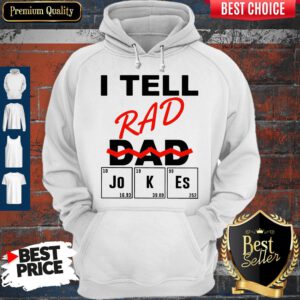 Official I Teel Rad Dad Jokes Hoodie