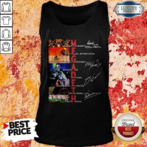 Official Megadeth Band Members Signatures Tank Top