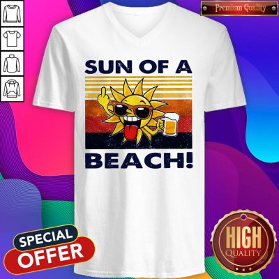 Official Sun Of A Beach Vintage V-neck