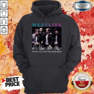 Official Westlife Thank You For The Memories Signatures Hoodie