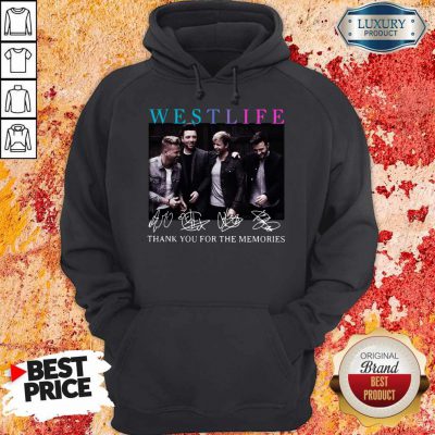 Official Westlife Thank You For The Memories Signatures Hoodie