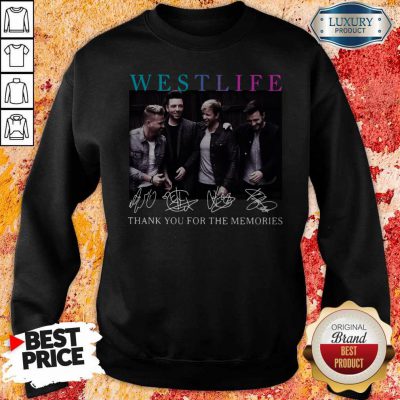 Official Westlife Thank You For The Memories Signatures Sweatshirt