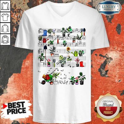 Official Wheelbarrow Garden Music V-neck