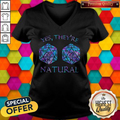 Official Yes They’re Natural V-neck