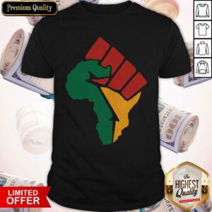 Premium America's Map Juneteeth Fist Shirt