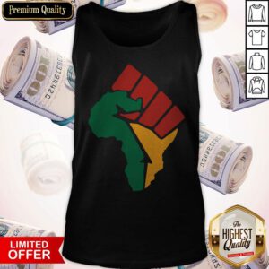 Premium America's Map Juneteeth Fist Tank Top