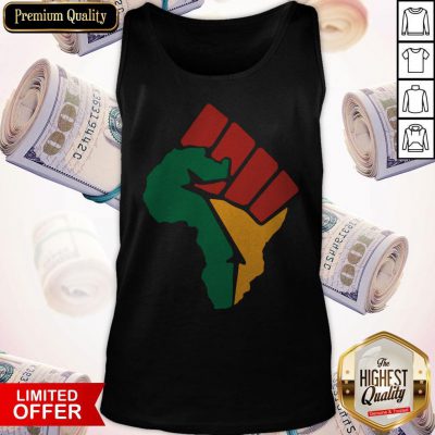 Premium America's Map Juneteeth Fist Tank Top