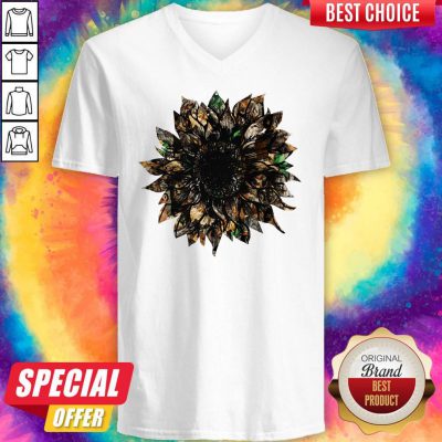 Premium Hunting Sunflower V-neck