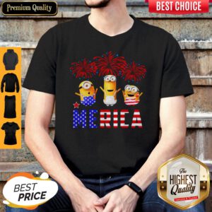 Premium Minions Happy The 4th Of July America Shirt
