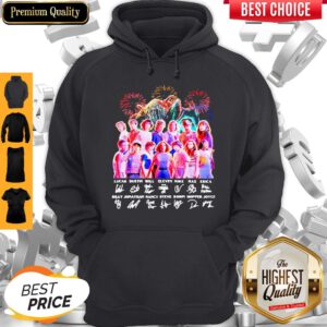 Premium Stranger Things Black Signatures Hoodie