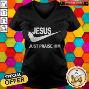 Pretty Jesus Just Praise Him V-neck