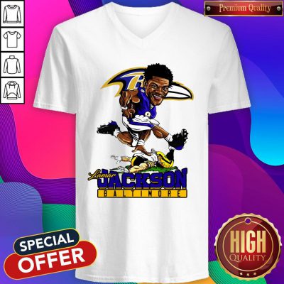 Pretty Lamar Jackson Baltimore Ravens NFL V-neck
