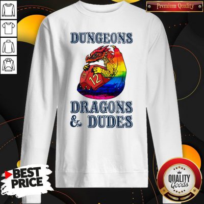 Pretty LGBT Dungeons Dragons And Dudes Sweatshirt