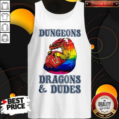 Pretty LGBT Dungeons Dragons And Dudes Tank Top