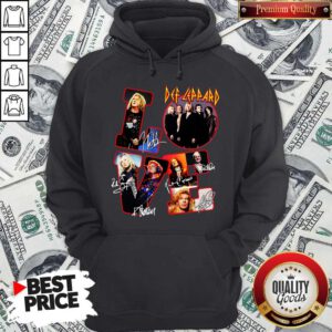 Pretty Love Def-leppard Band Members Signatures Hoodie