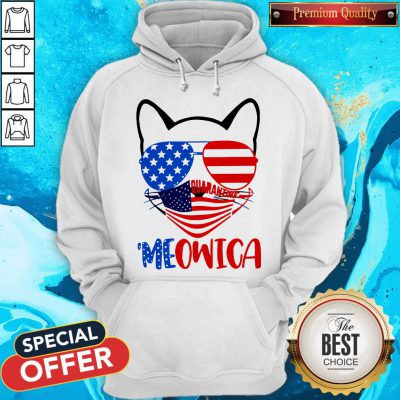Pretty Meowica 4th Of July Merica Quarantine Hoodie