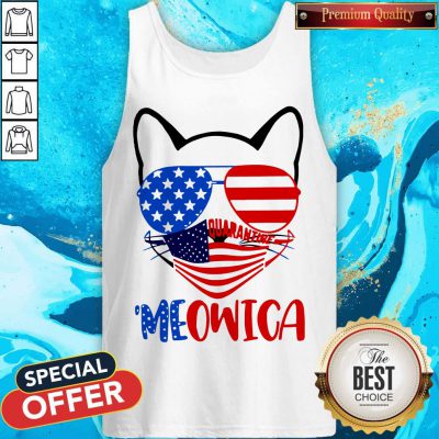 Pretty Meowica 4th Of July Merica Quarantine Tank Top