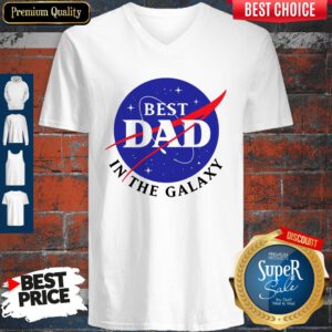 Pretty NASA Best Dad In The Galaxy V-neck
