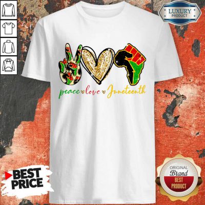 Pretty Peace Love Juneteenth Shirt